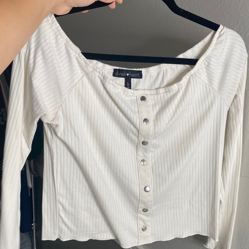 Off the shoulder crop top